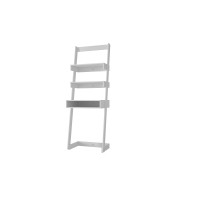 Manhattan Comfort 21AMC6 Carpina Ladder Desk with  2 shelves in White